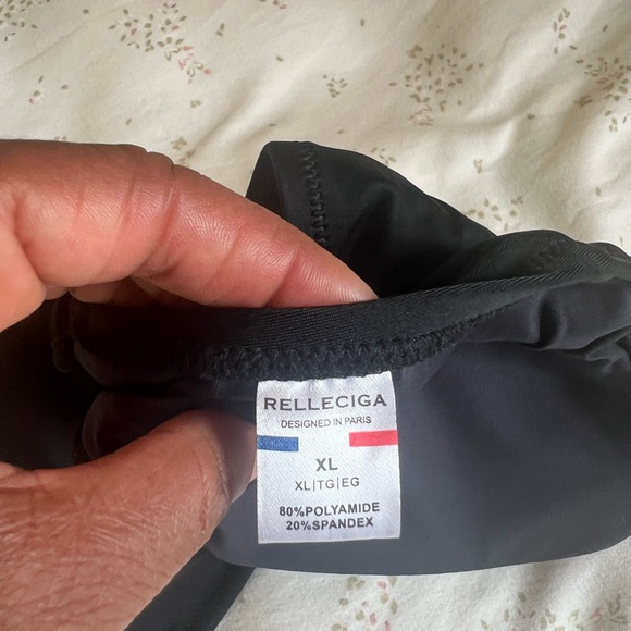 Relleciga Womens Black Bikini Top Size XL - Picture 5 of 6